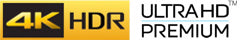 4K HDR and Ultra HD Premium logos