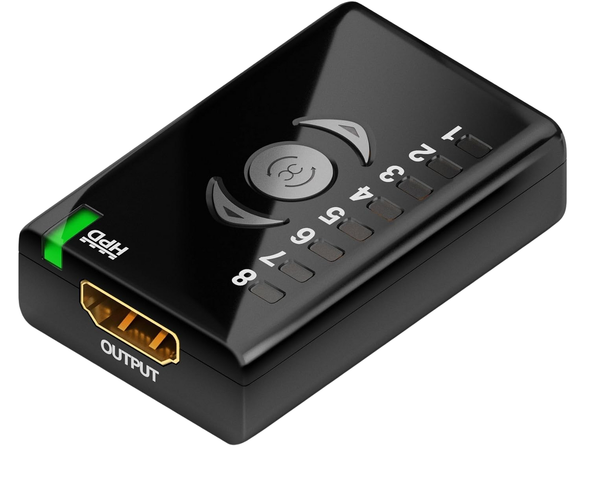 HDMI-Ausgang des Dr HDMI mit grüner HPD-Anzeige